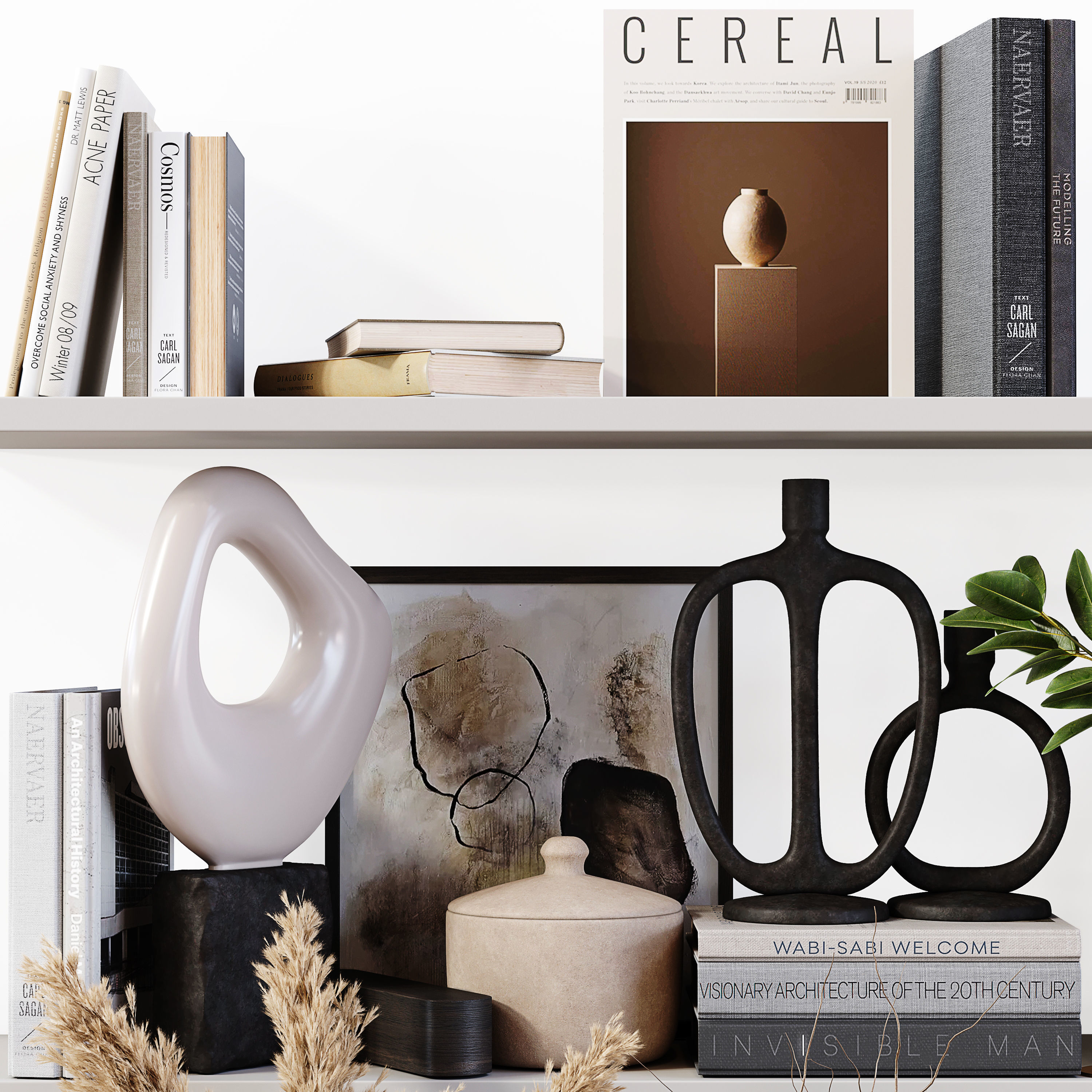 Decorative Set 189 Low-poly 3D model_5