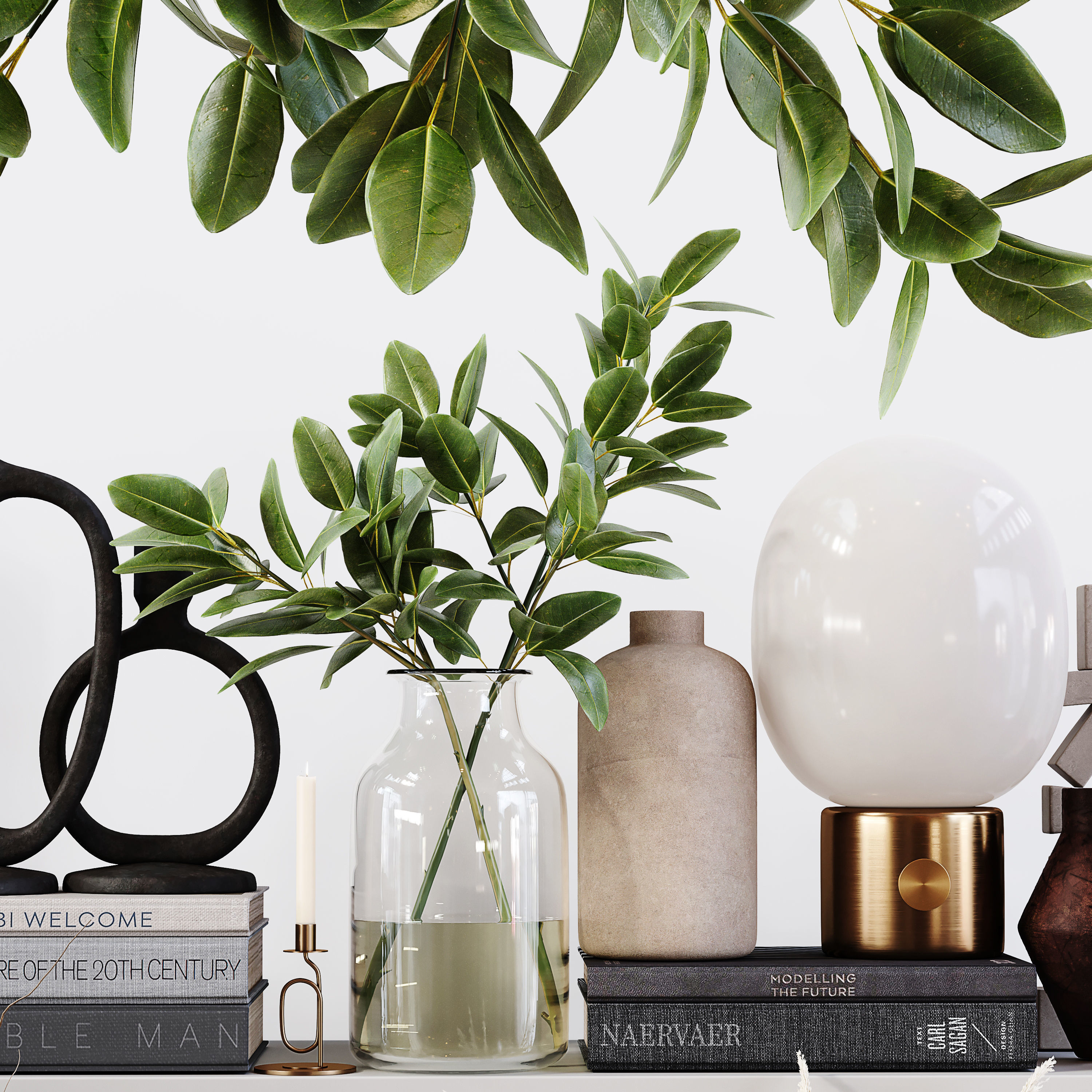 Decorative Set 189 Low-poly 3D model_3