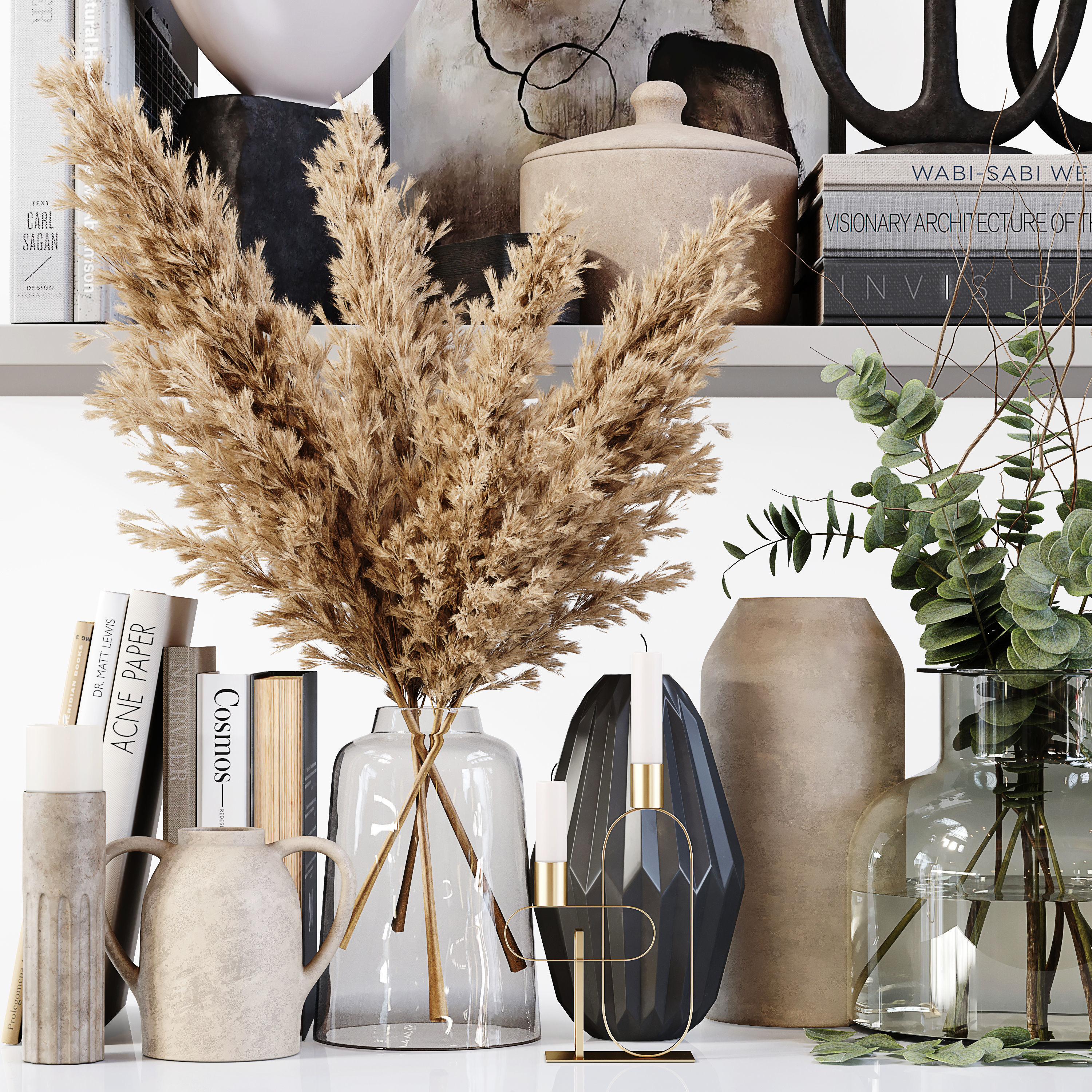 Decorative Set 189 Low-poly 3D model_1