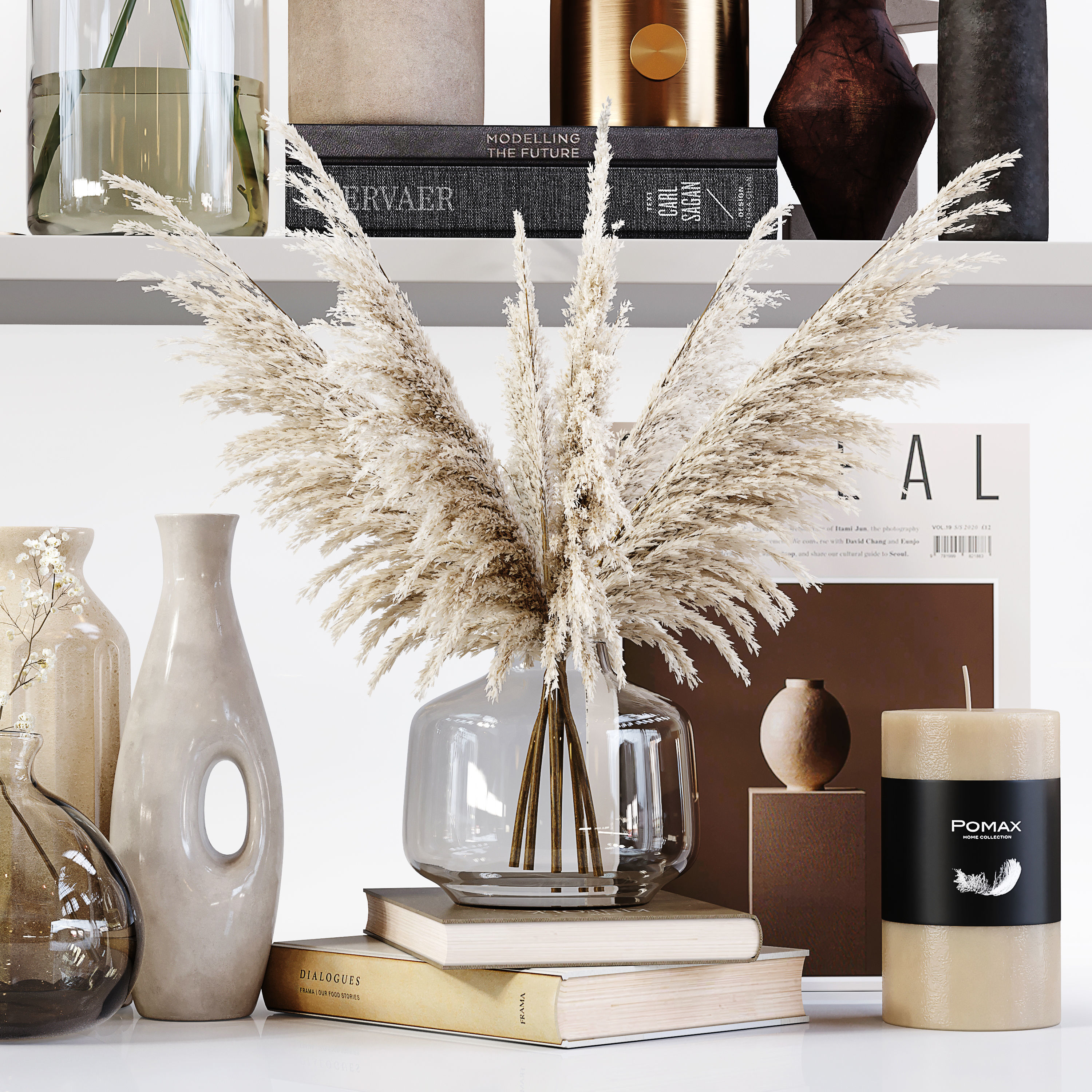 Decorative Set 189 Low-poly 3D model_8