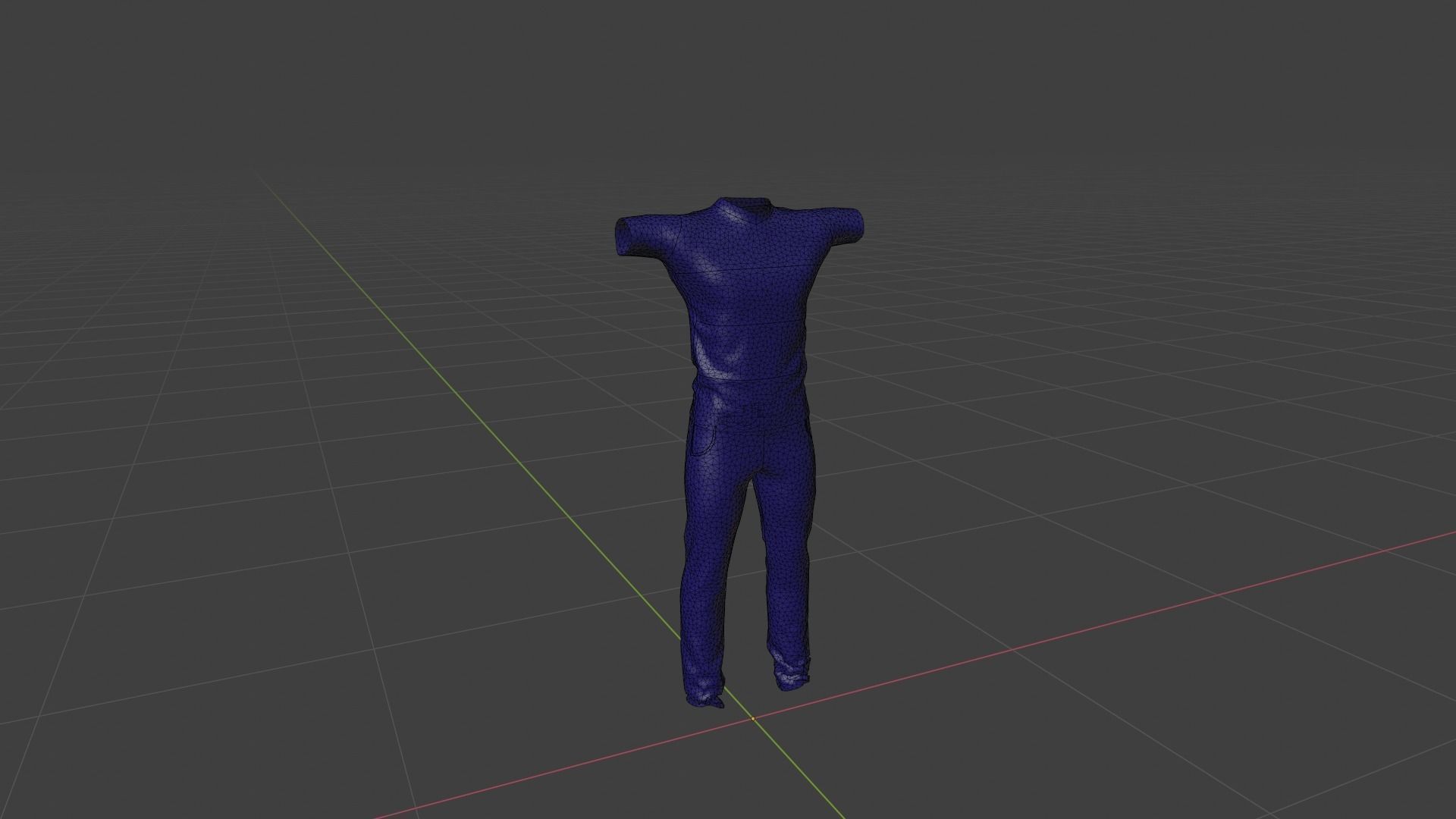 Man Clothing Low-poly 3D model_6