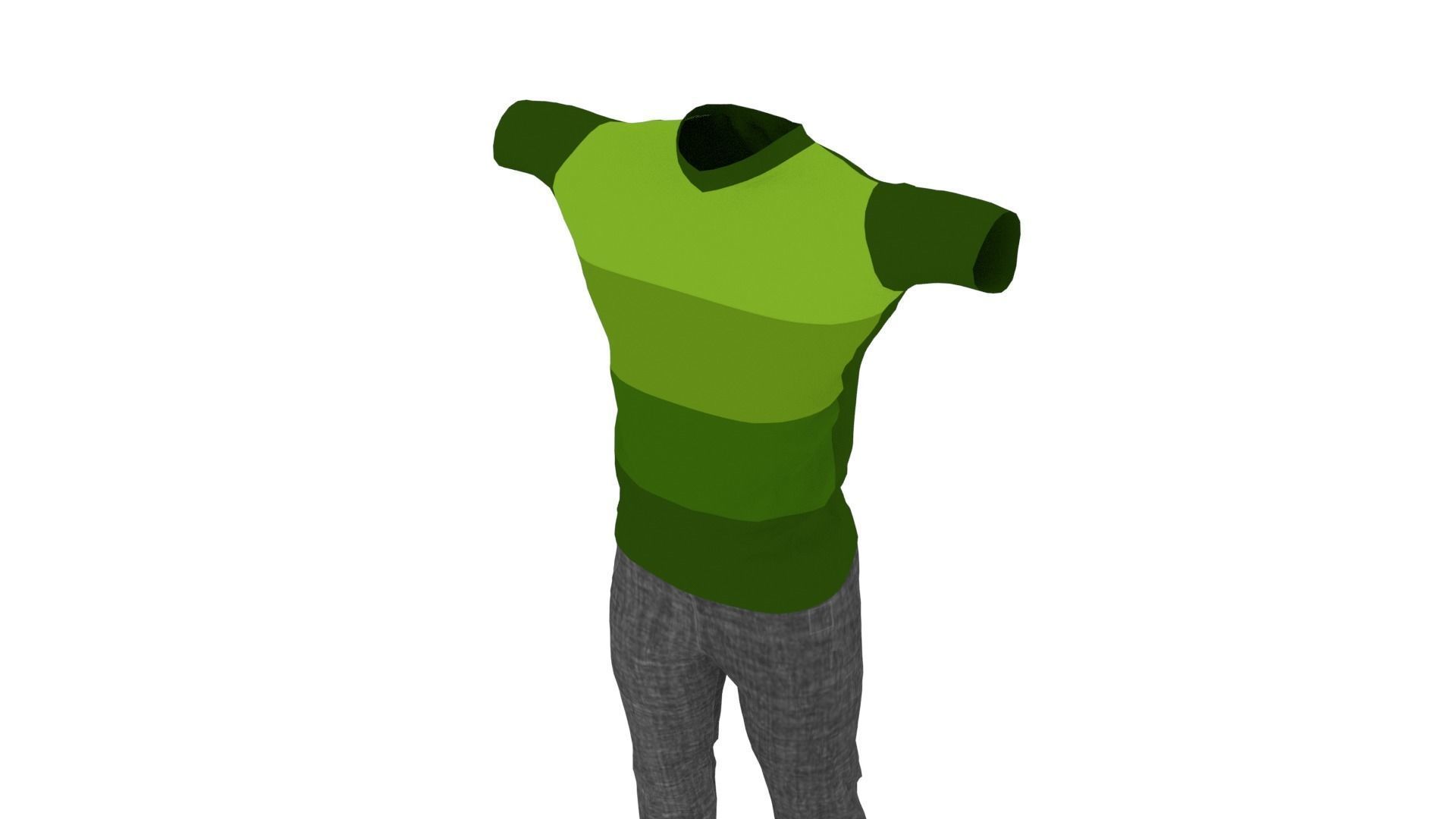 Man Clothing Low-poly 3D model_3