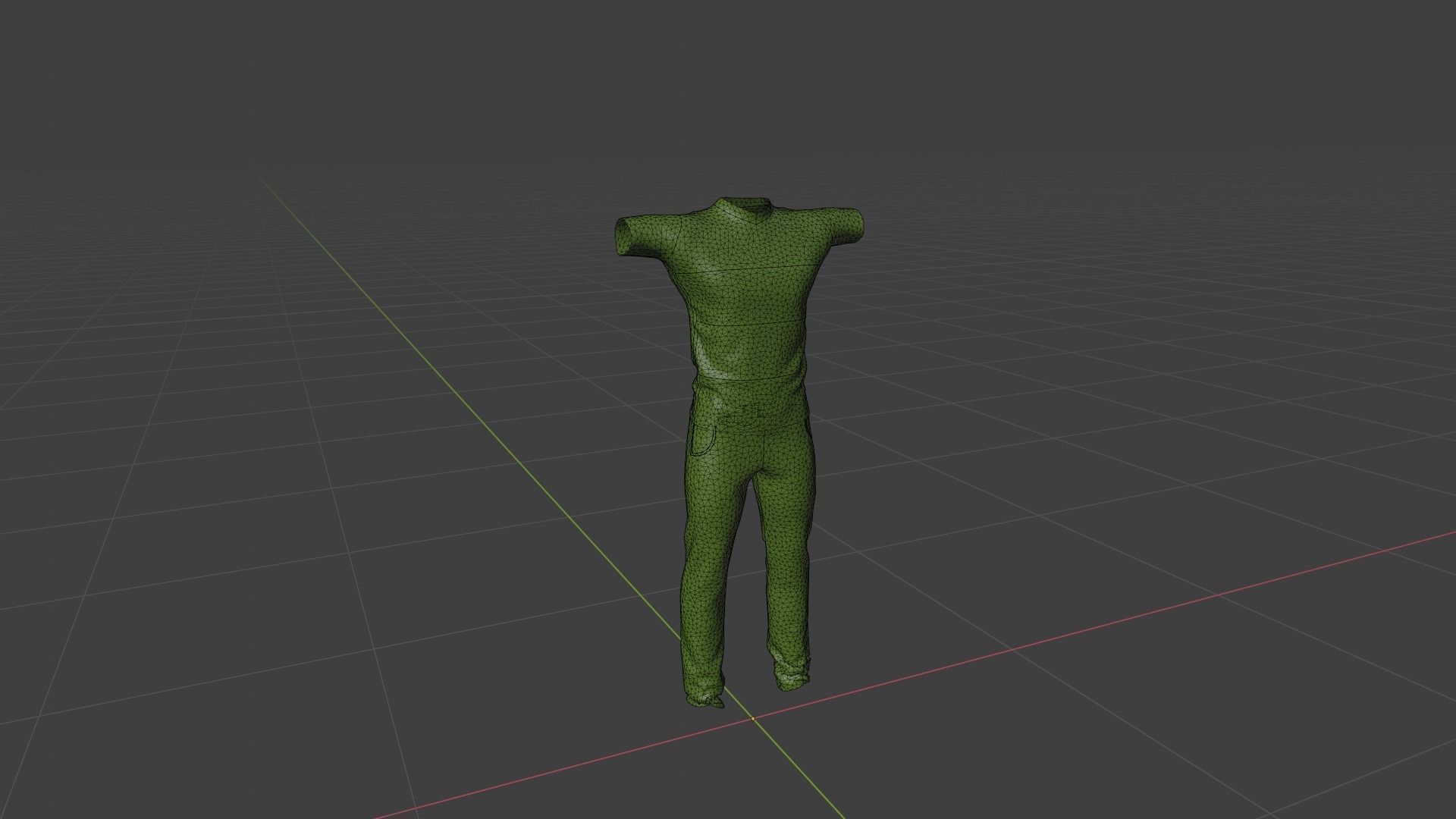 Man Clothing Low-poly 3D model_6