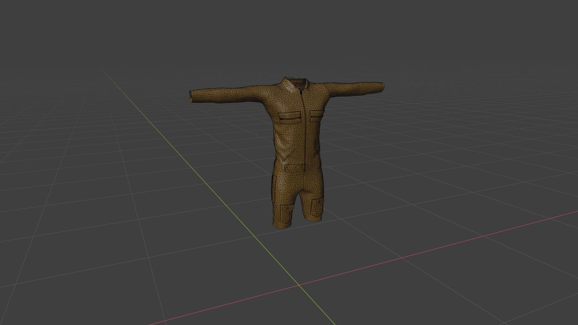 Man Clothing Low-poly 3D model_6