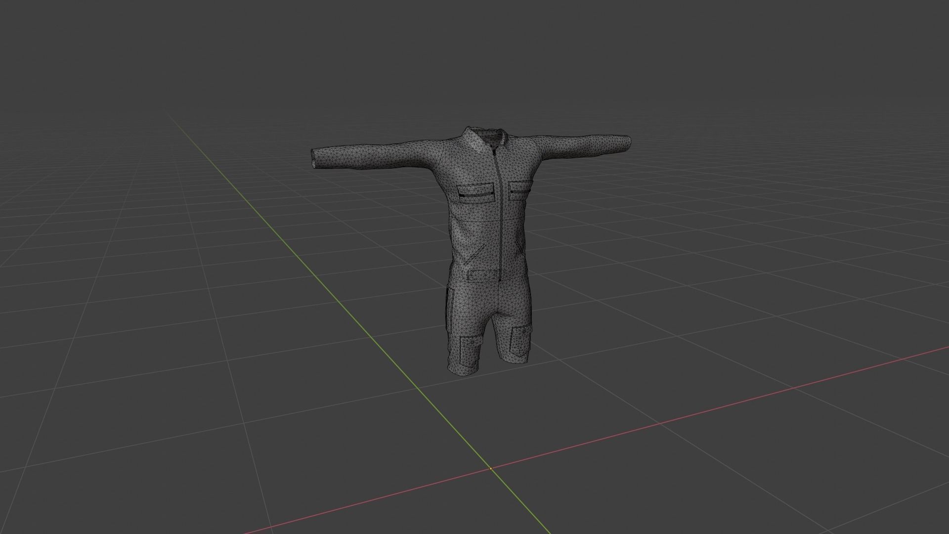 Man Clothing Low-poly 3D model_6