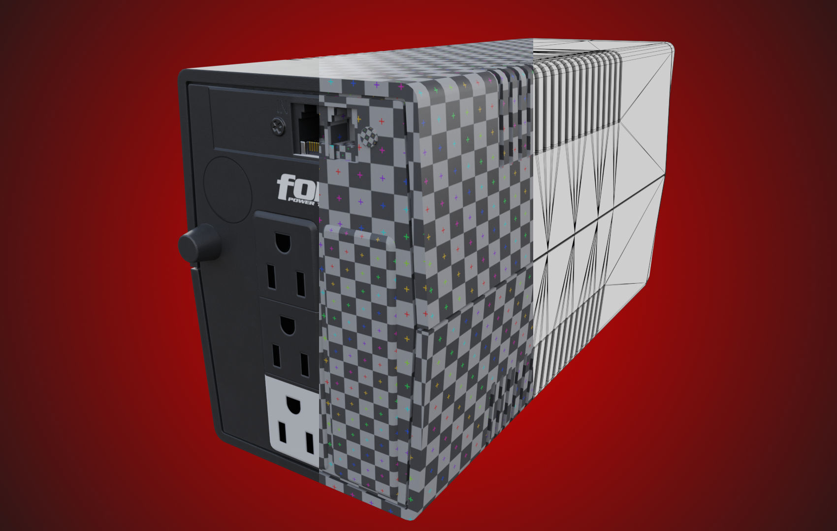 Pack UPS - Low Poly 3D Model Collection_7
