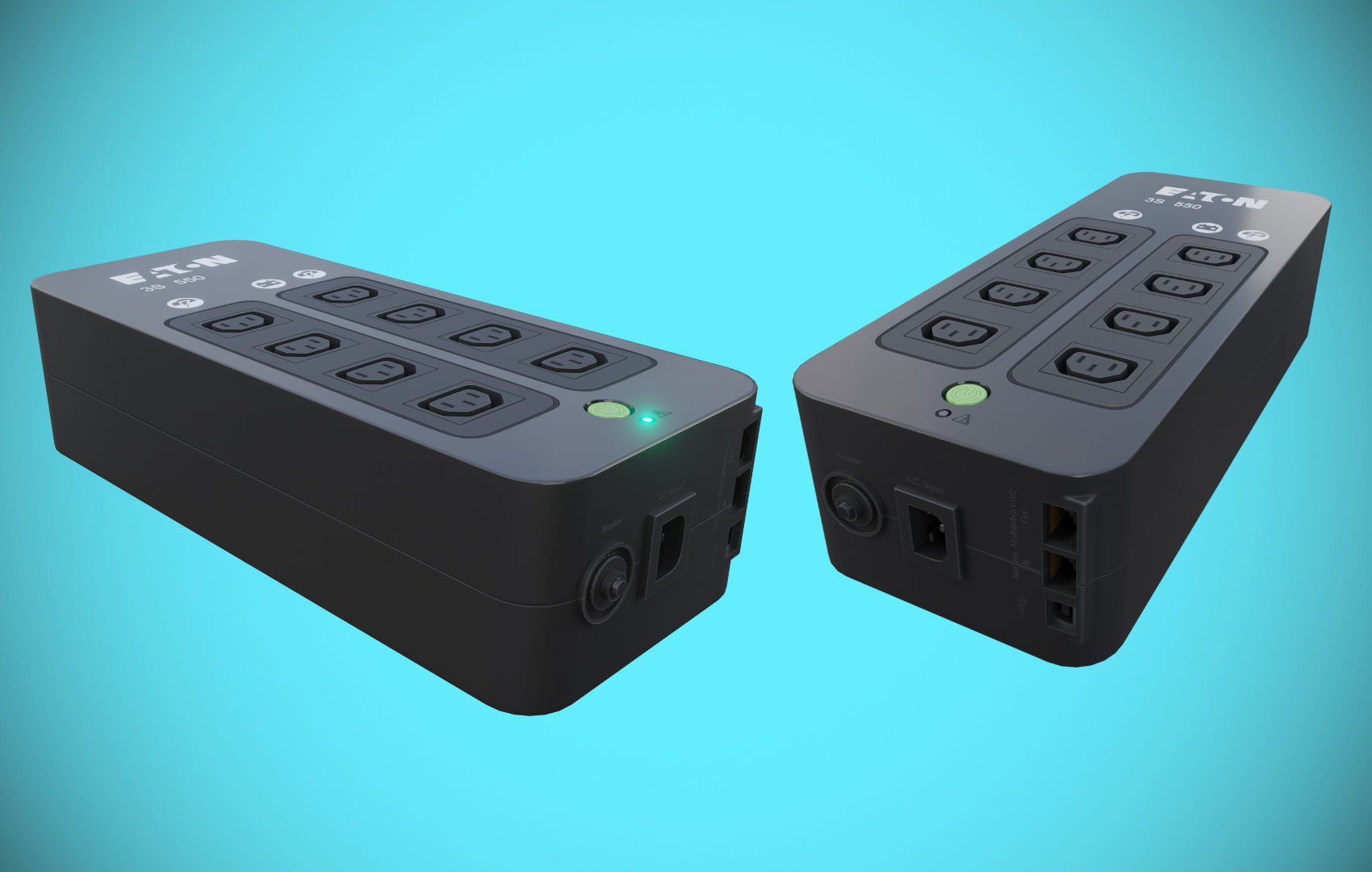 Pack UPS - Low Poly 3D Model Collection_14