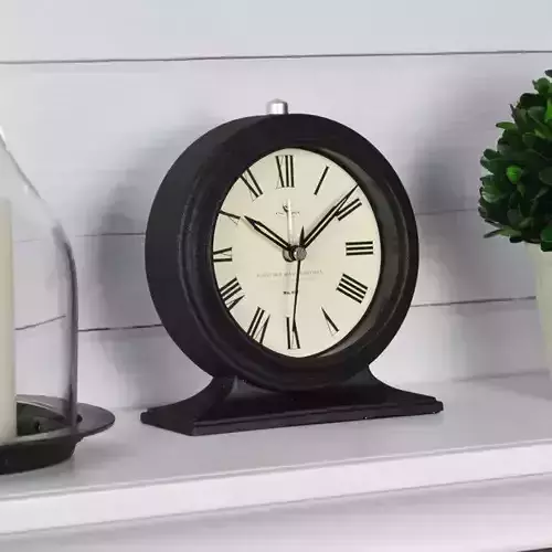 Roman Numeral Quartz Tabletop Clock