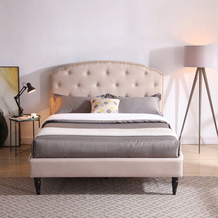 Evendale Upholstered Bed - 2 Colour 3D model_9