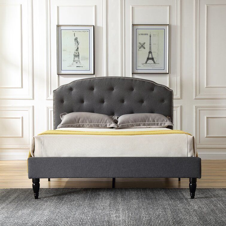 Evendale Upholstered Bed - 2 Colour 3D model_8