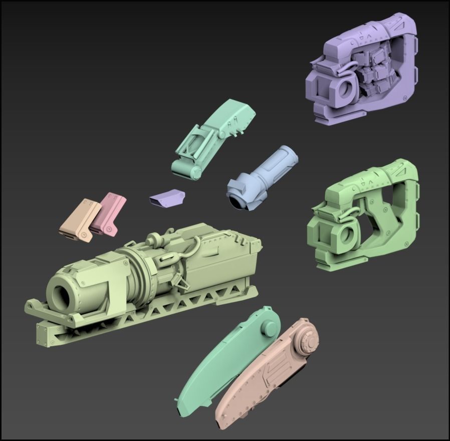 A Robot and His Big Robot 100mm 3D print model_16