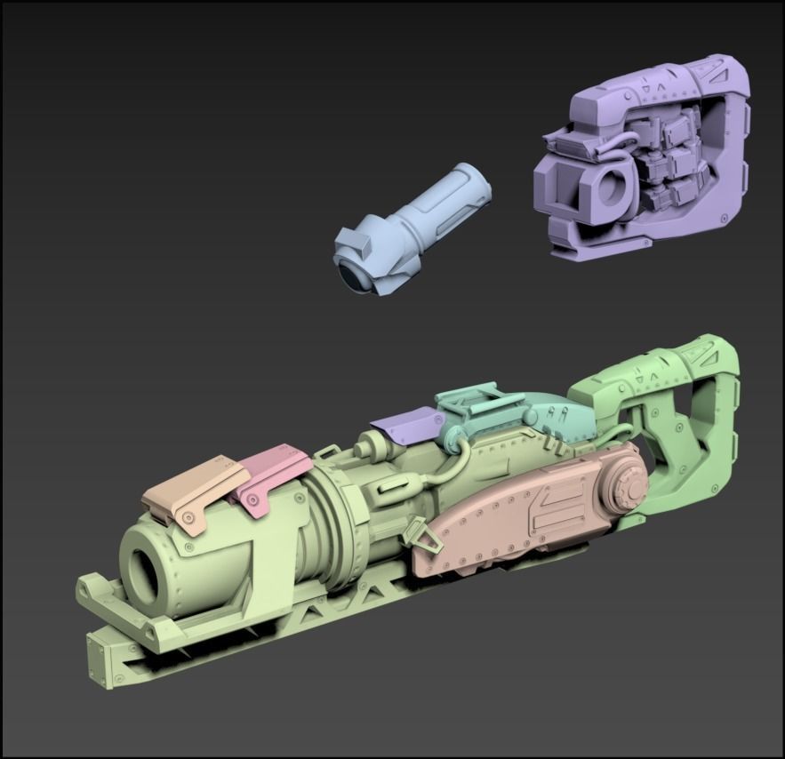 A Robot and His Big Robot 100mm 3D print model_13