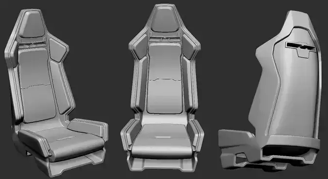 Racing seat 3D print model