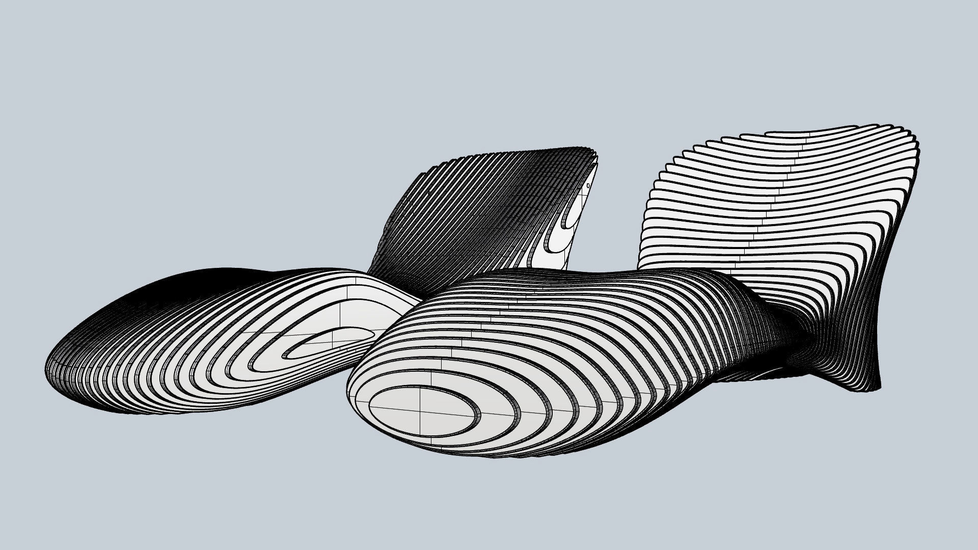 Parametric sun lounger - Original files 3D model_7