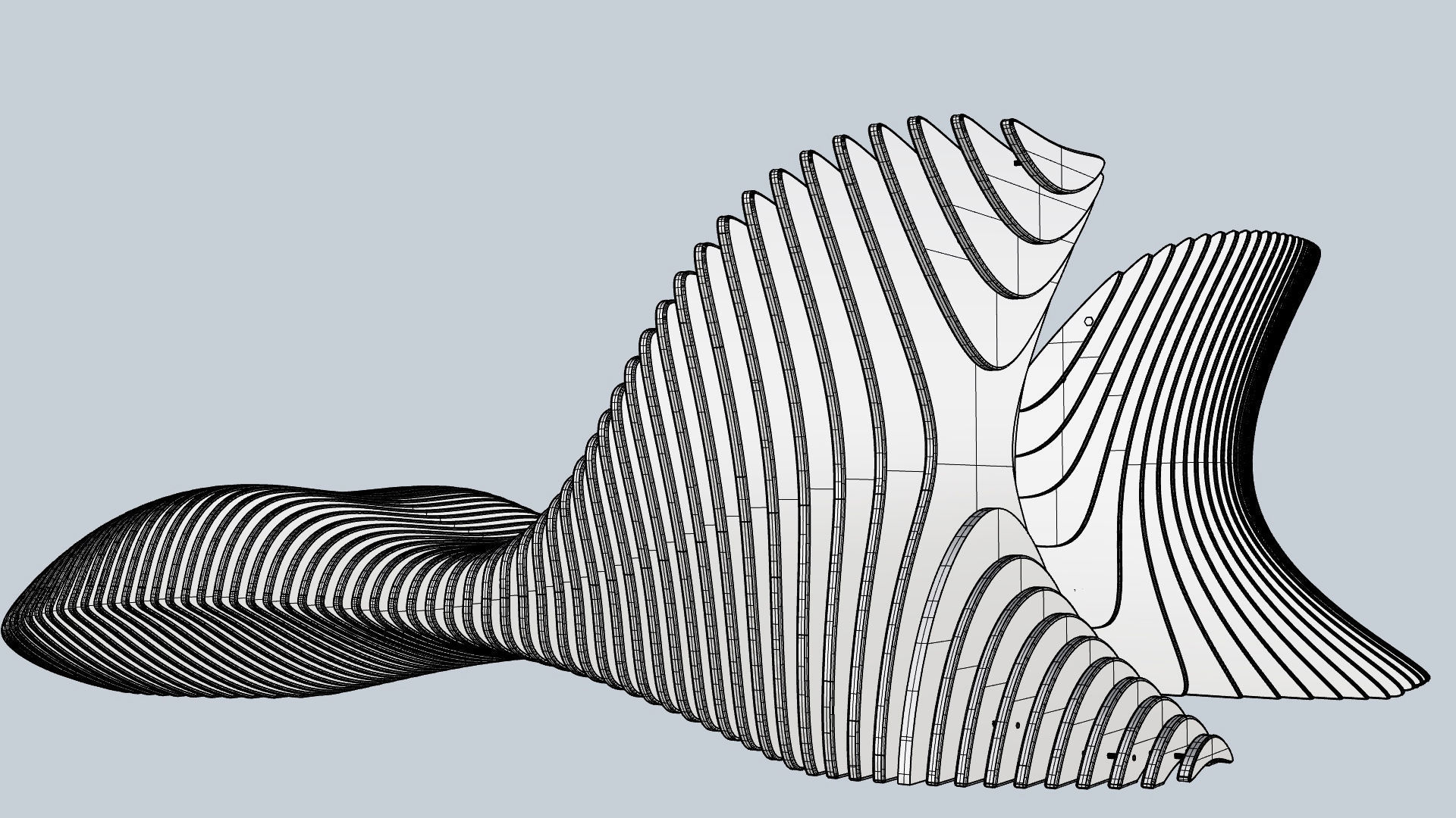 Parametric sun lounger - Original files 3D model_11