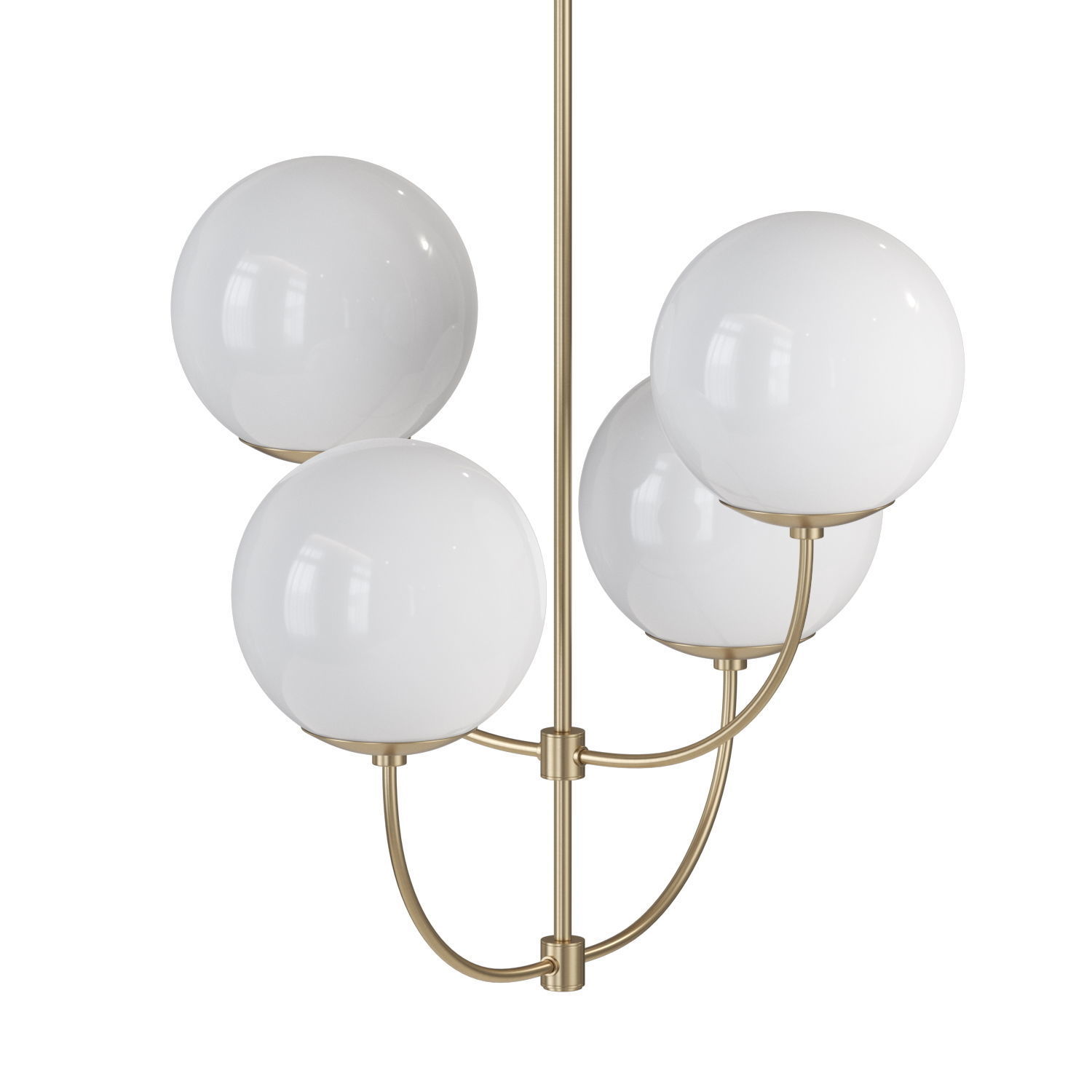 Chandelier Harvey gold 3D model_2