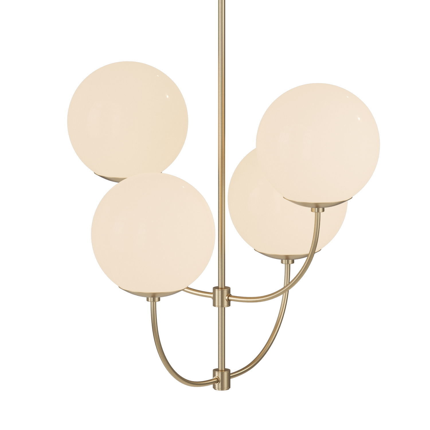Chandelier Harvey gold 3D model_1