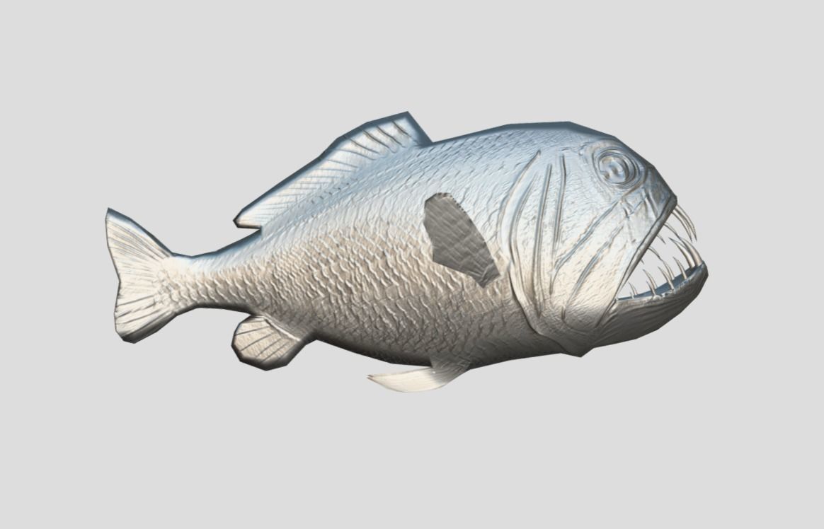 fangtooth Realistic Animated Low-poly 3D model_4