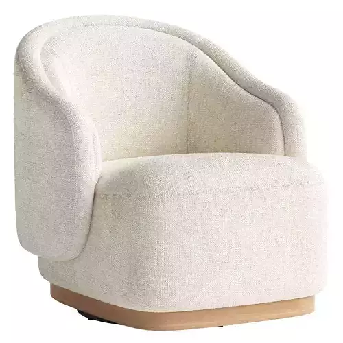 Martine Swivel Chair-Omari Natural