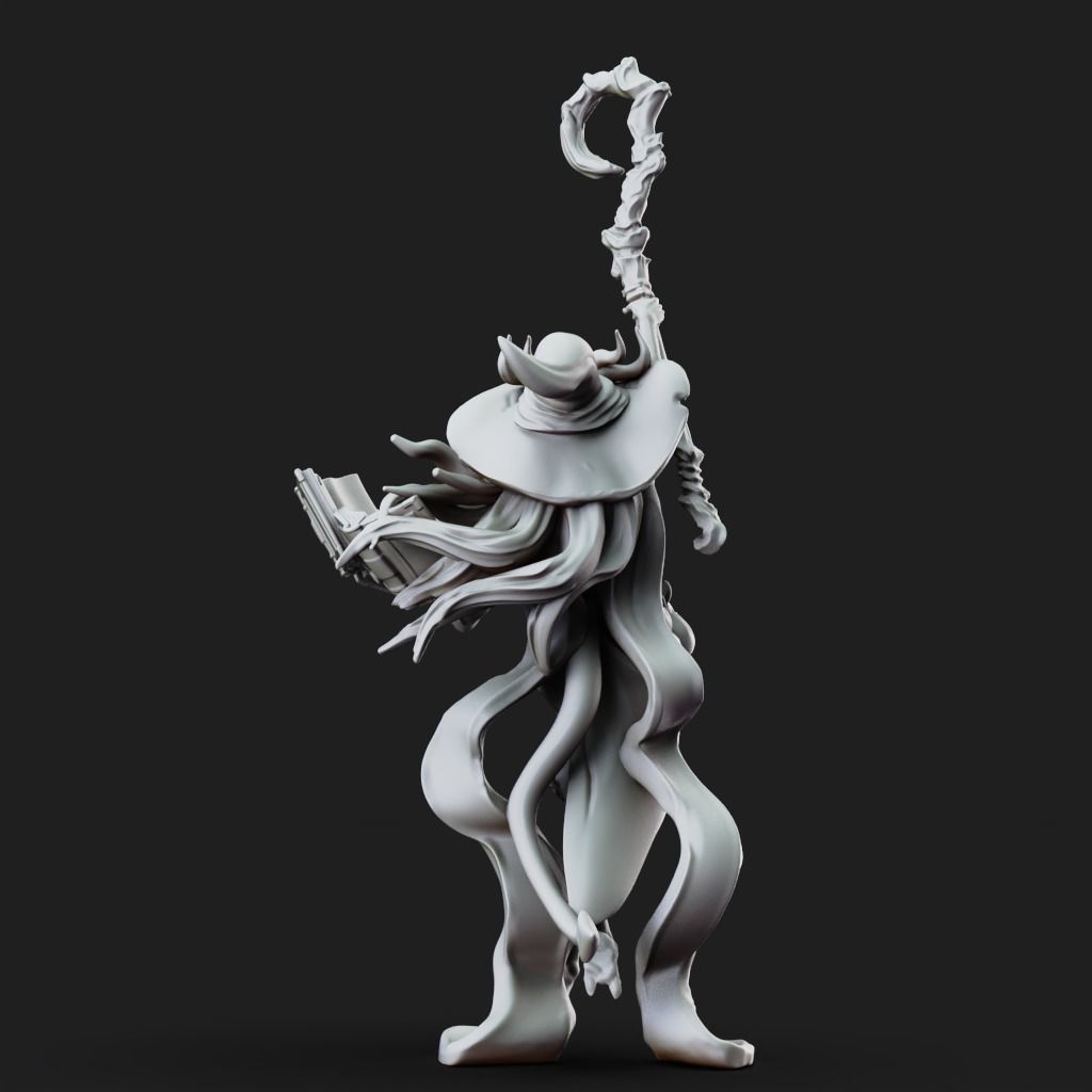 High Mage - 3D Printable TTRPG - PRESUPPORTED - 32mm Scale 3D print model_2