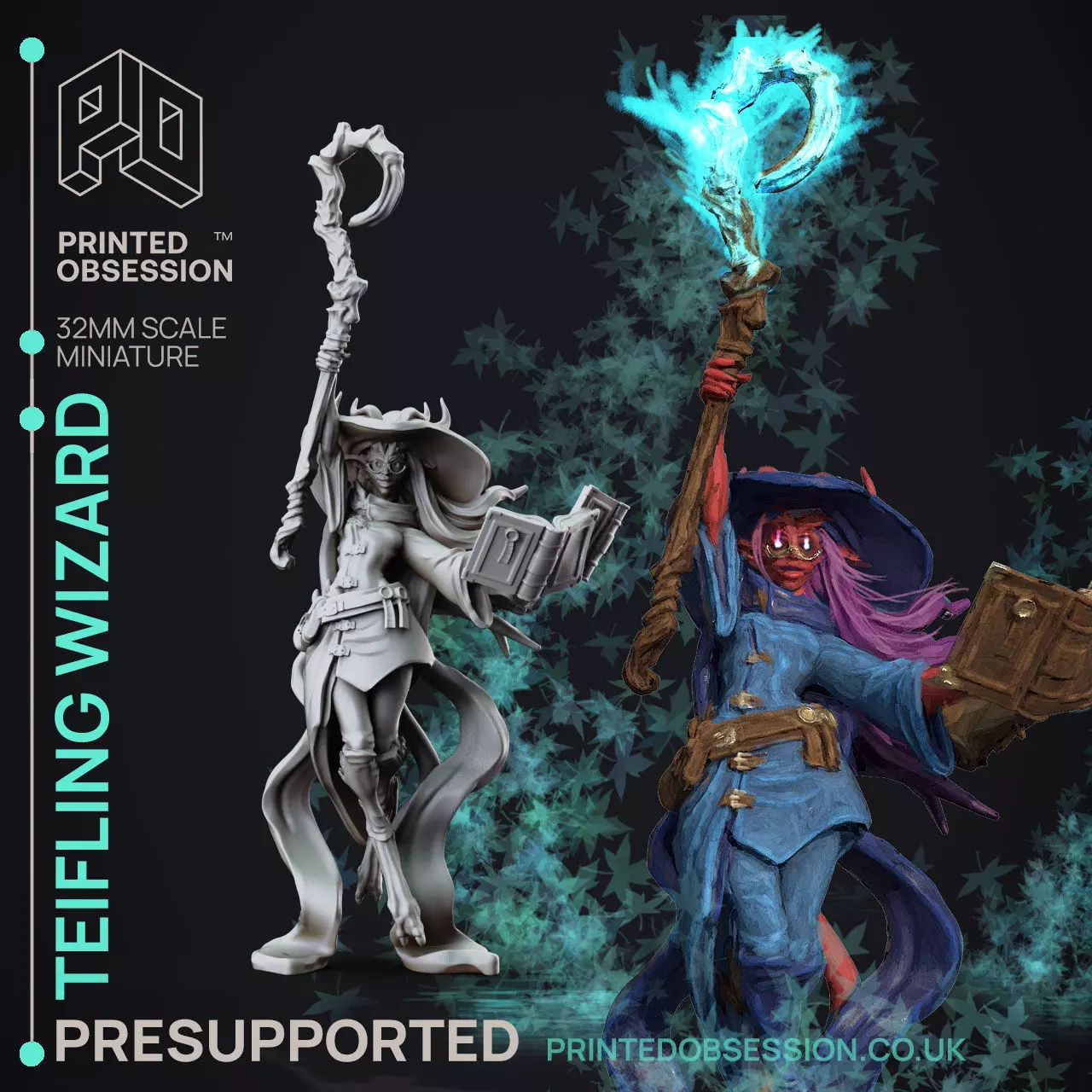 High Mage - 3D Printable TTRPG - PRESUPPORTED - 32mm Scale 3D print model_0