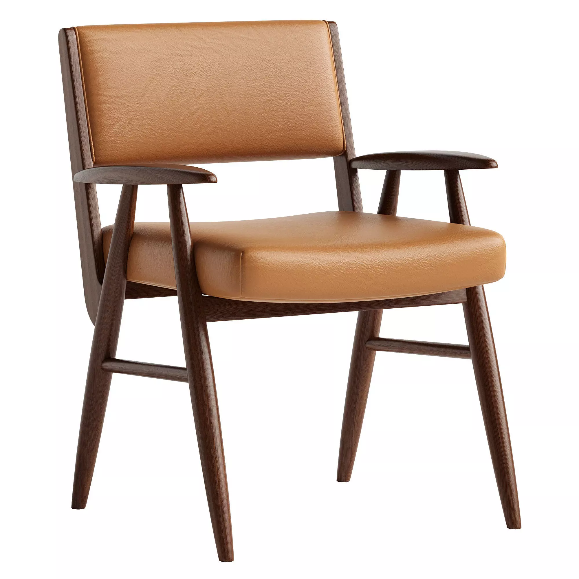 Papile Hasselt Ebony Dining Armchair 3D model