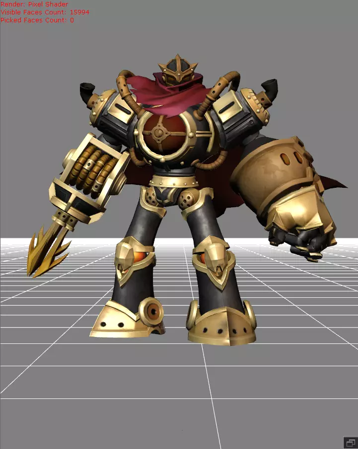 Atlas Fuel Turbine Low-poly 3D model