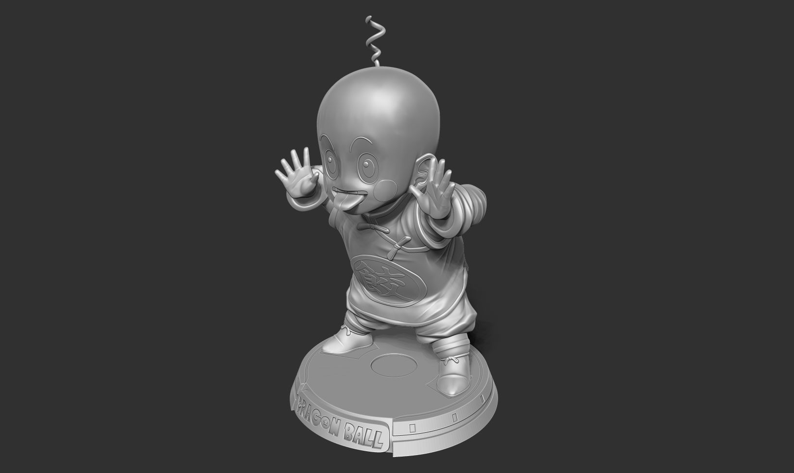 Chiaotzu - Dragon Ball fanart 3D print model_16