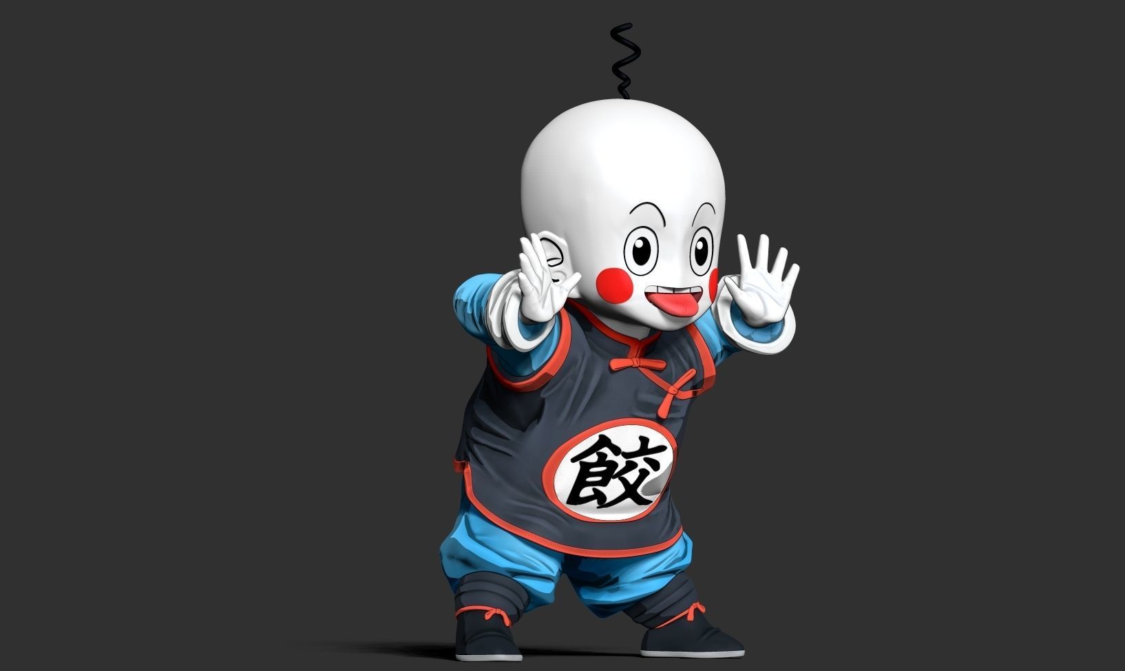 Chiaotzu - Dragon Ball fanart 3D print model_13