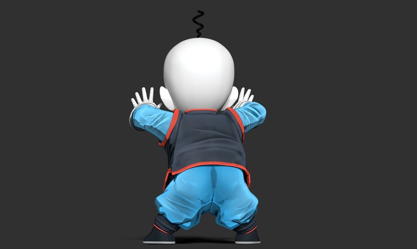 Chiaotzu - Dragon Ball fanart 3D print model_6