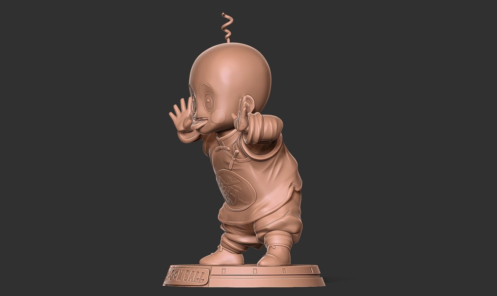 Chiaotzu - Dragon Ball fanart 3D print model_14