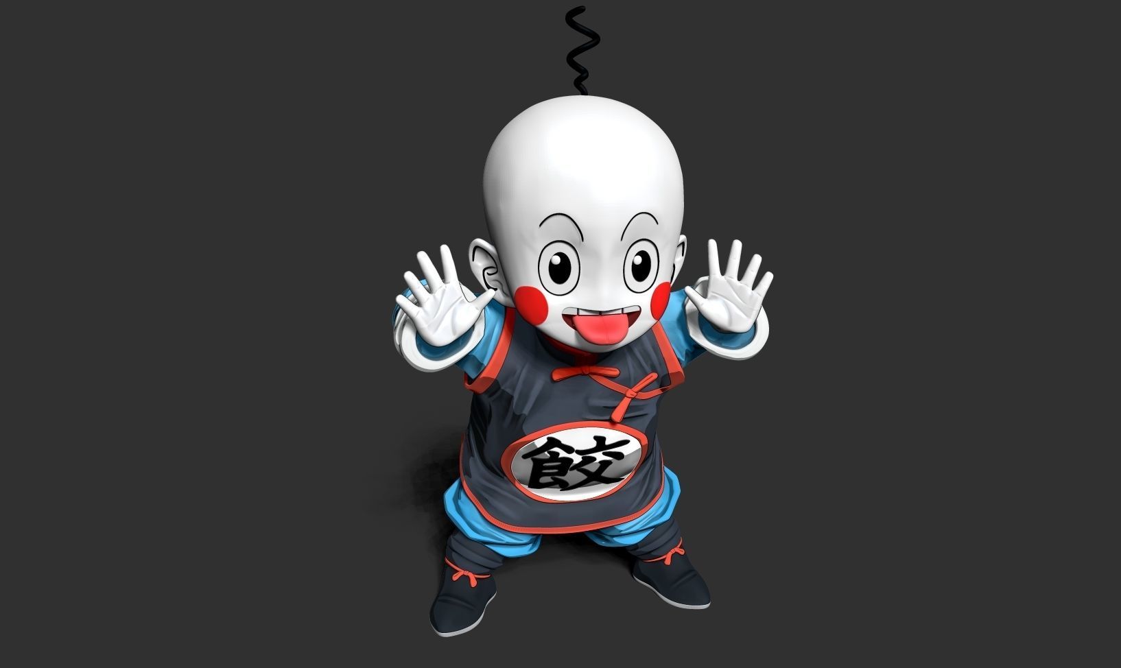 Chiaotzu - Dragon Ball fanart 3D print model_17