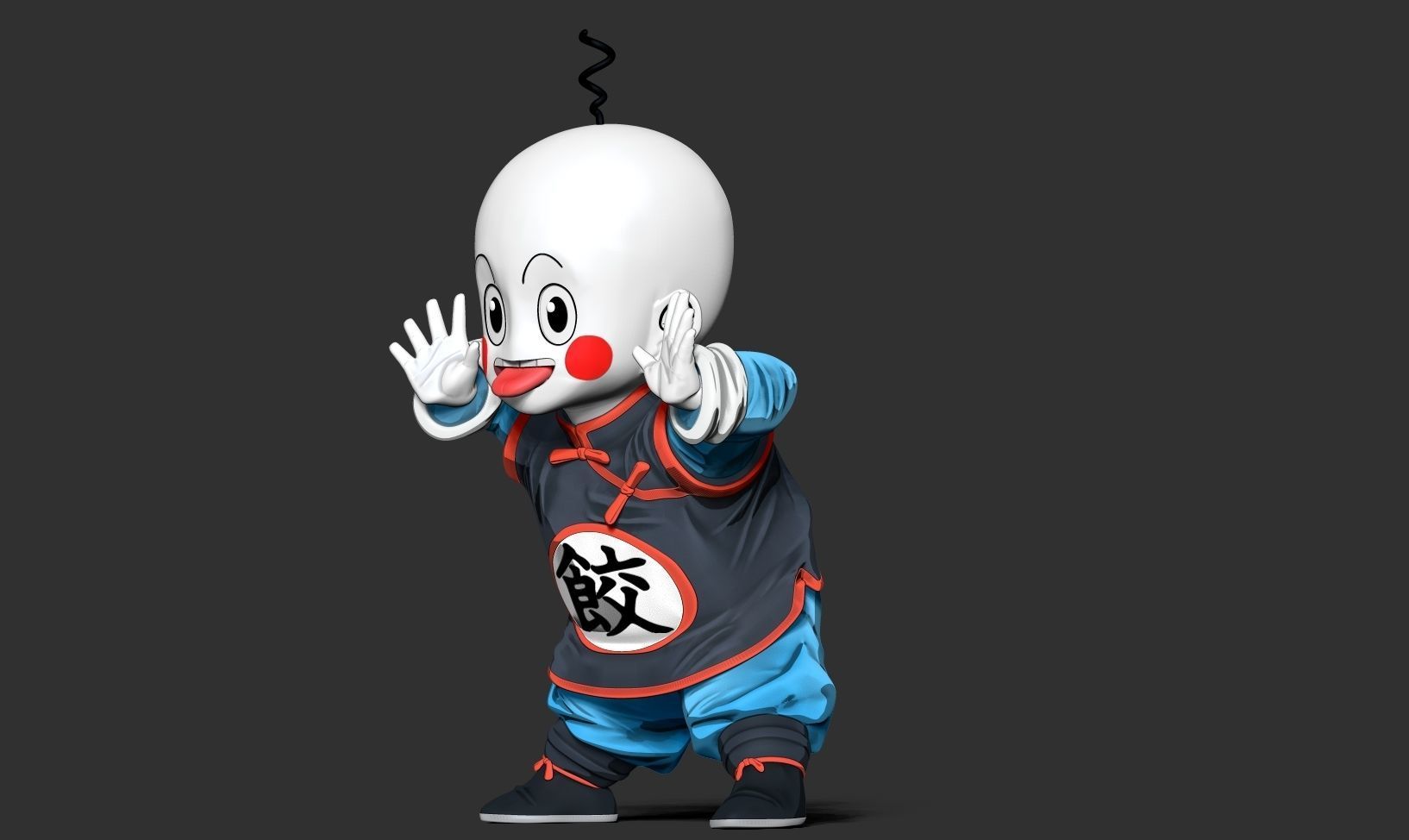 Chiaotzu - Dragon Ball fanart 3D print model_11