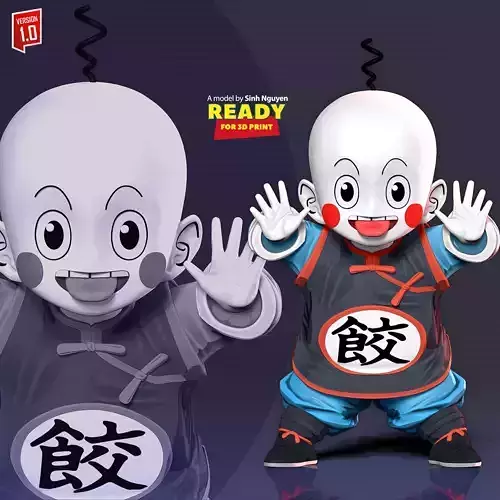Chiaotzu - Dragon Ball fanart 3D print model