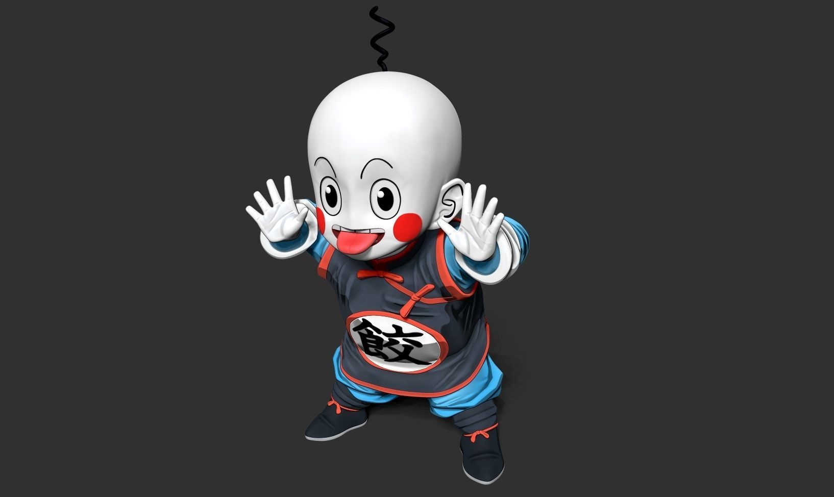 Chiaotzu - Dragon Ball fanart 3D print model_15