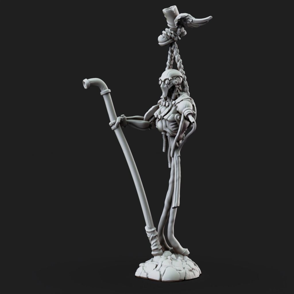 Warforged Incomplete - 3D Printable TTRPG - PRESUPPORTED - 32mm 3D print model_6