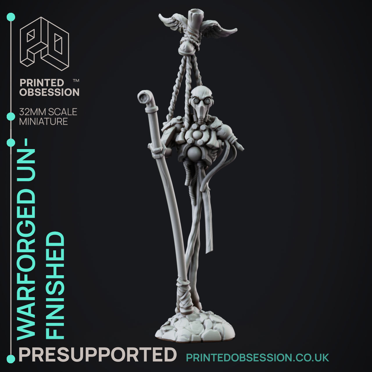 Warforged Incomplete - 3D Printable TTRPG - PRESUPPORTED - 32mm 3D print model_2