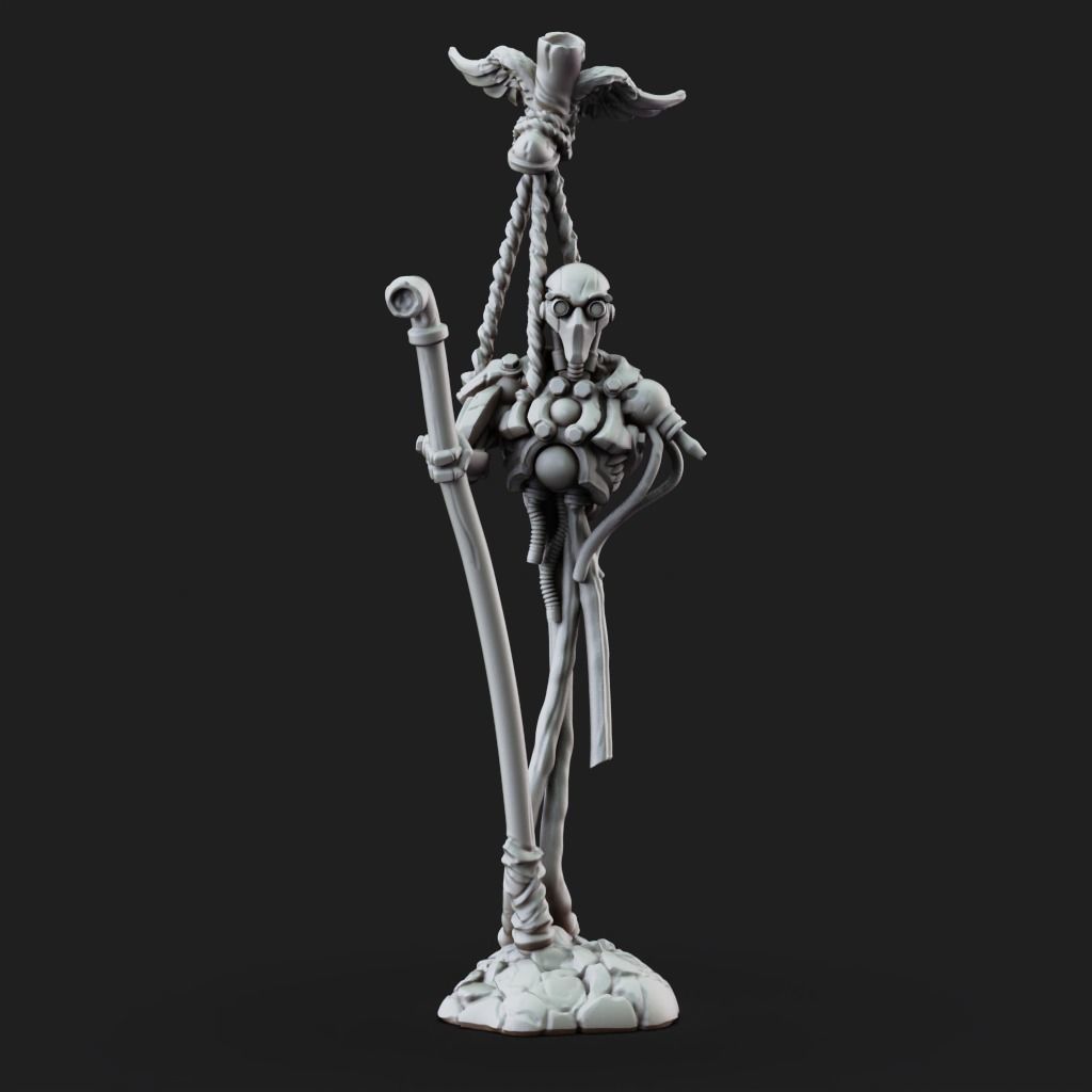 Warforged Incomplete - 3D Printable TTRPG - PRESUPPORTED - 32mm 3D print model_7