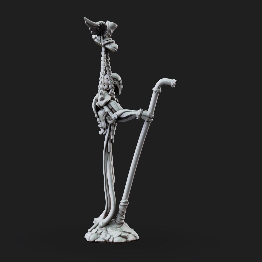 Warforged Incomplete - 3D Printable TTRPG - PRESUPPORTED - 32mm 3D print model_4