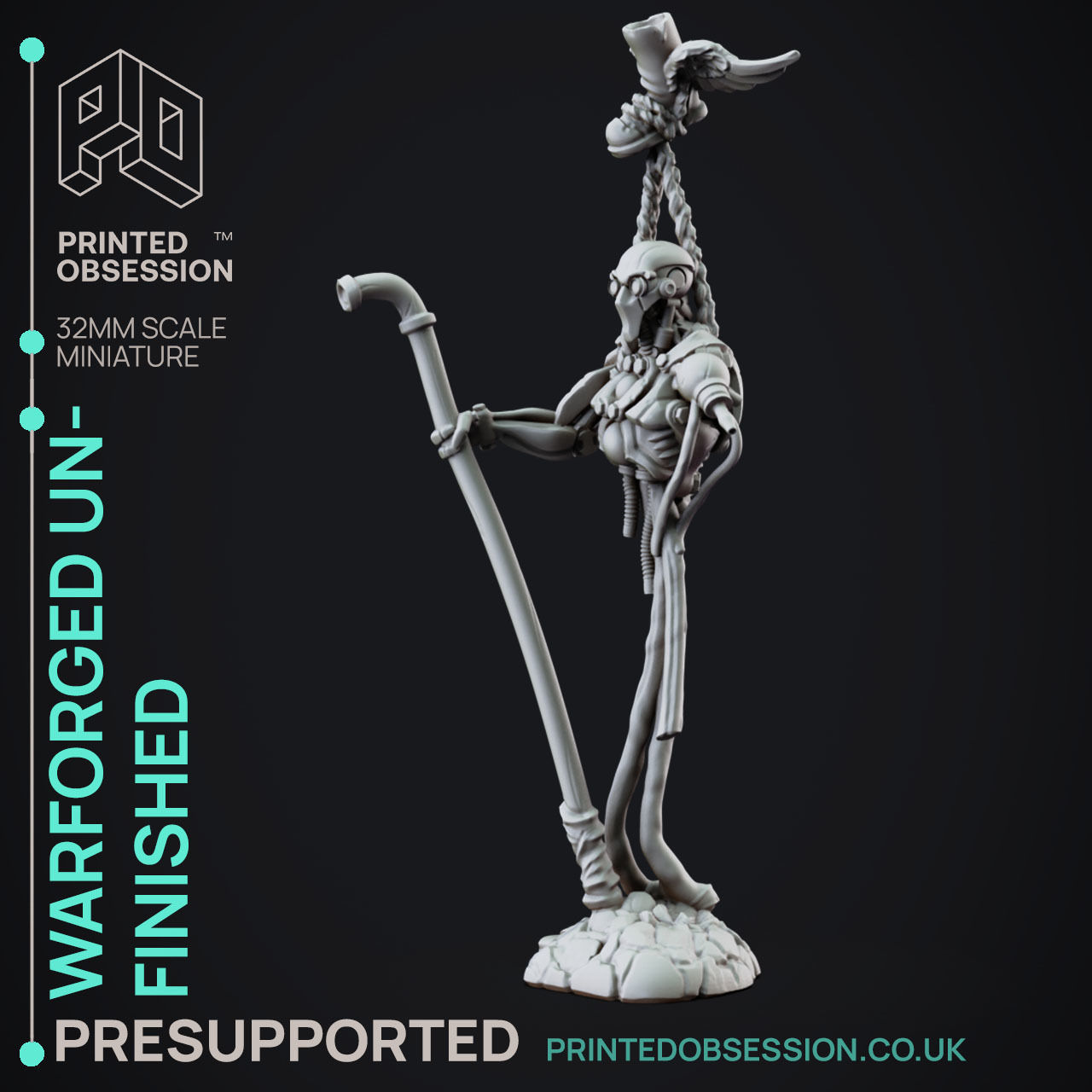 Warforged Incomplete - 3D Printable TTRPG - PRESUPPORTED - 32mm 3D print model_8