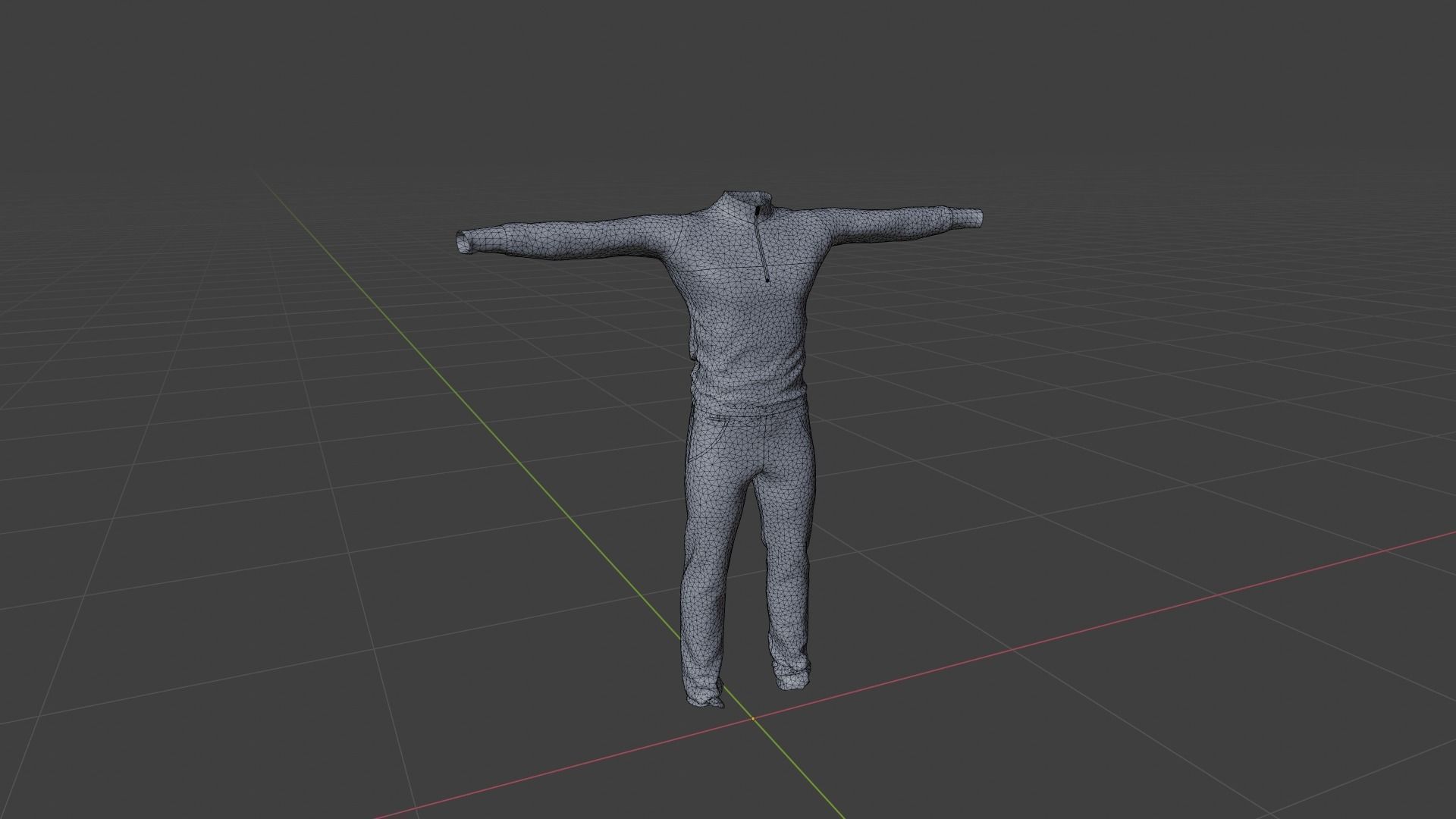 Man Clothing Low-poly 3D model_6