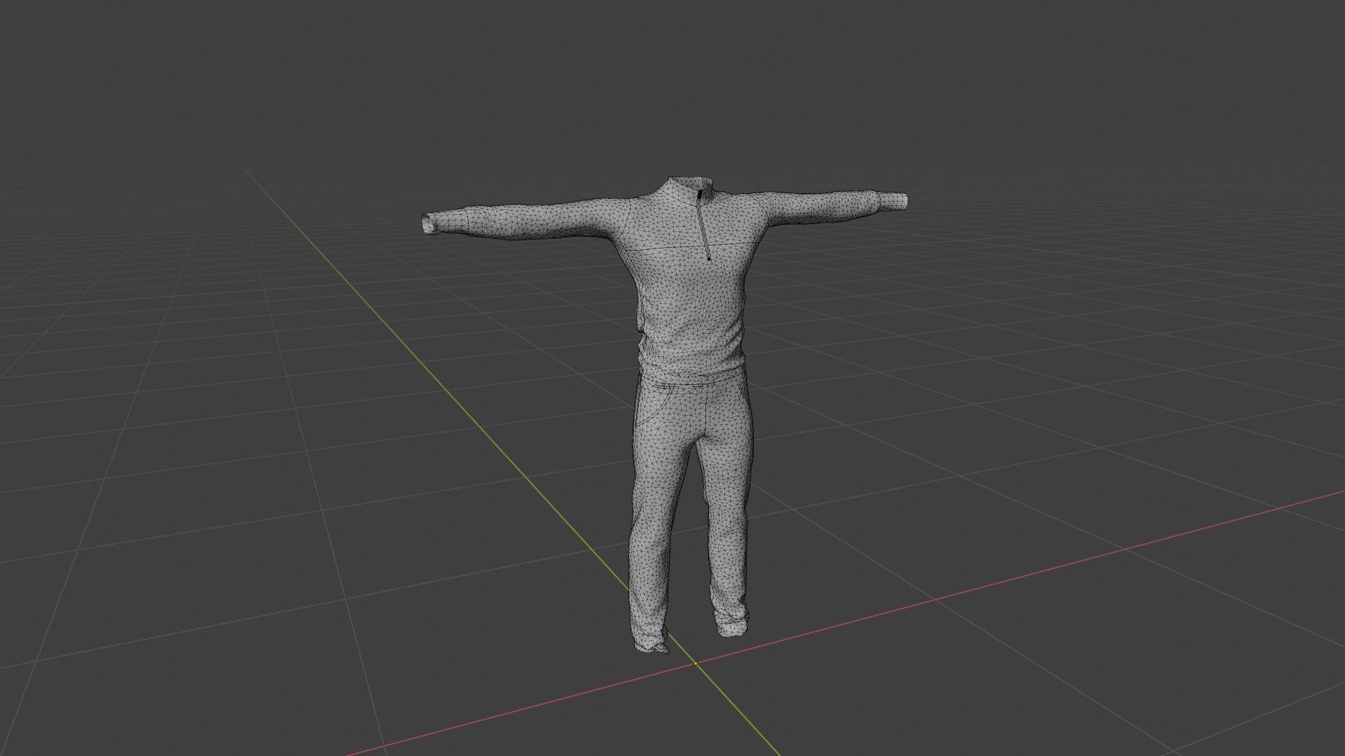 Man Clothing Low-poly 3D model_6