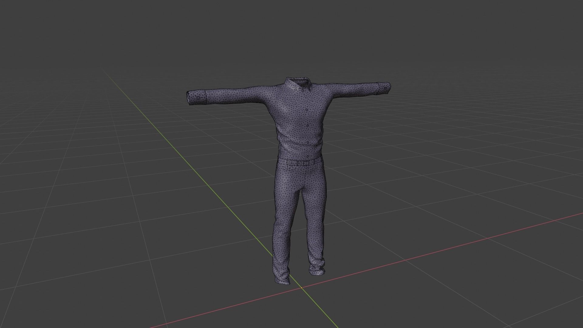 Man Clothing Low-poly 3D model_6