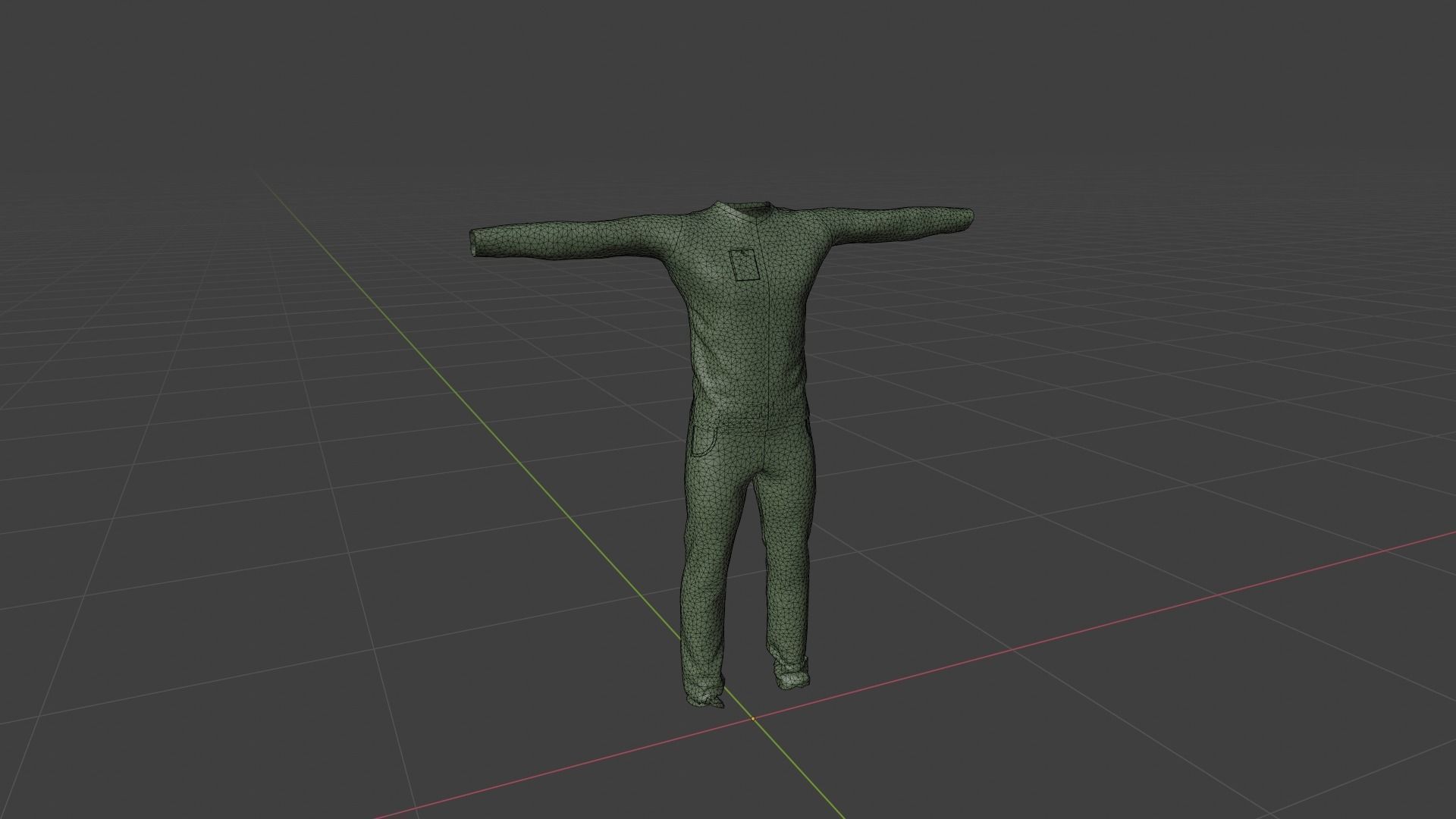 Man Clothing Low-poly 3D model_6