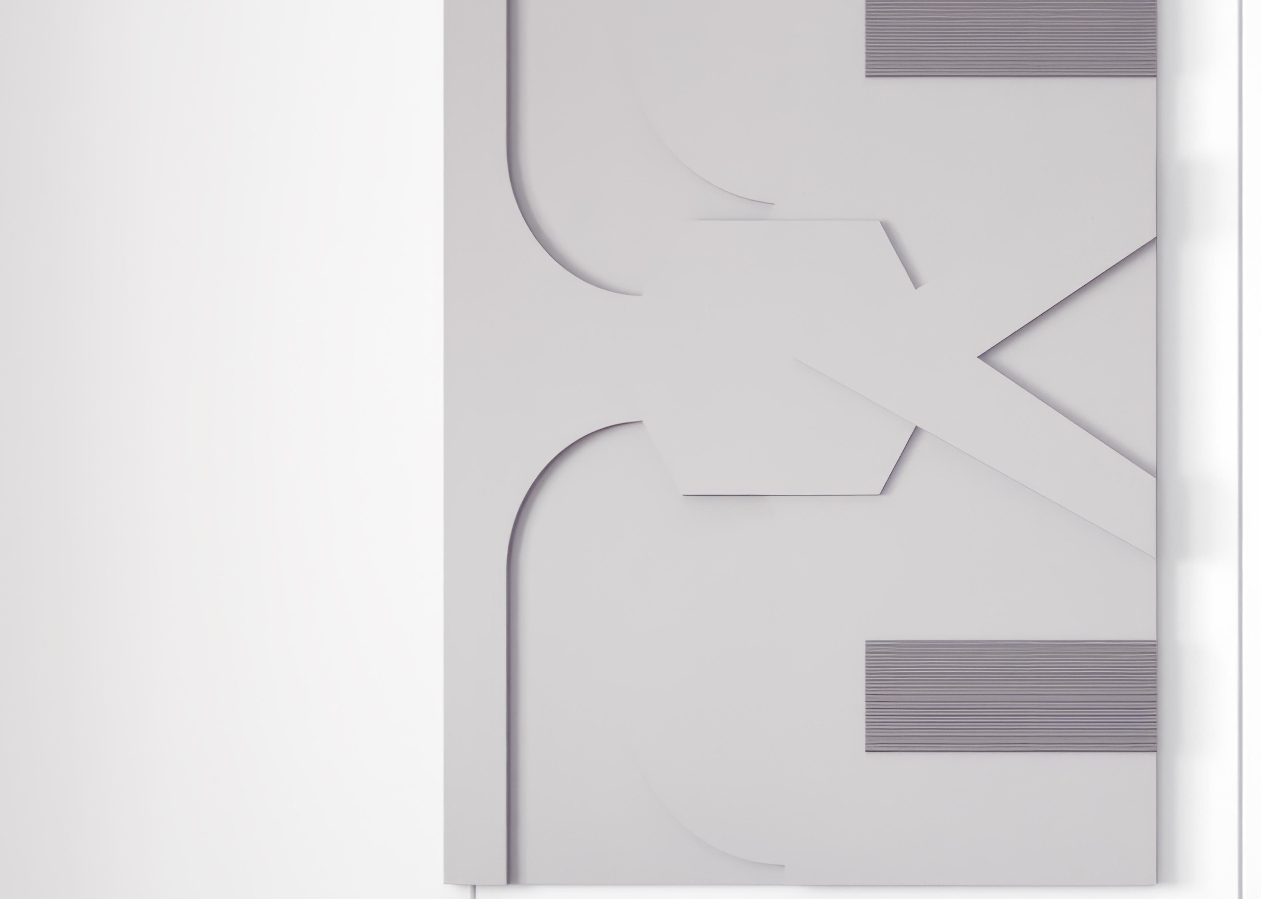 three-dimensional painting relief decorative Modern 3D model_1