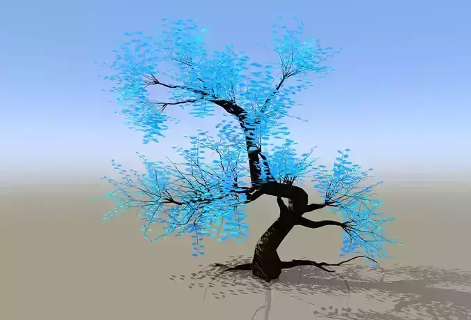 Stylized tree Low-poly 3D model