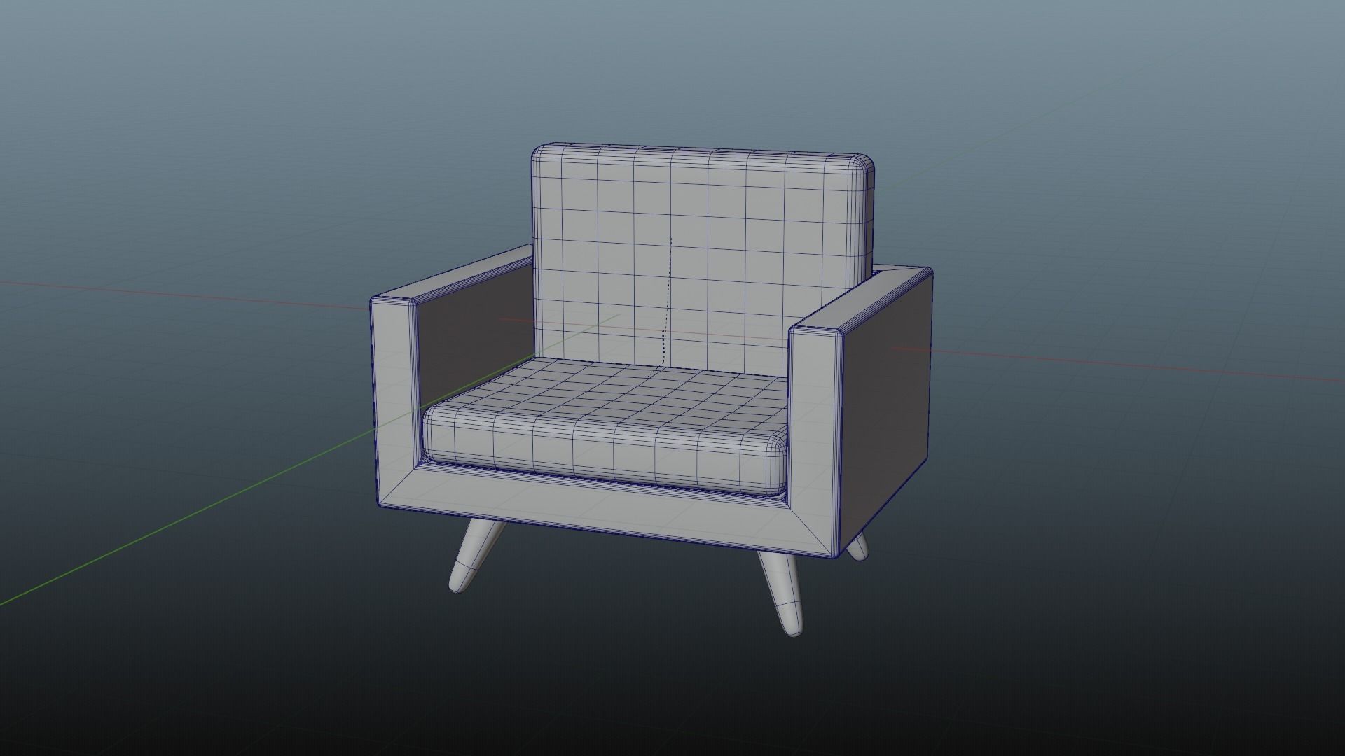 Expandable Sofa Set For Cartoon And Illustrations Or Games Low-poly 3D model_7