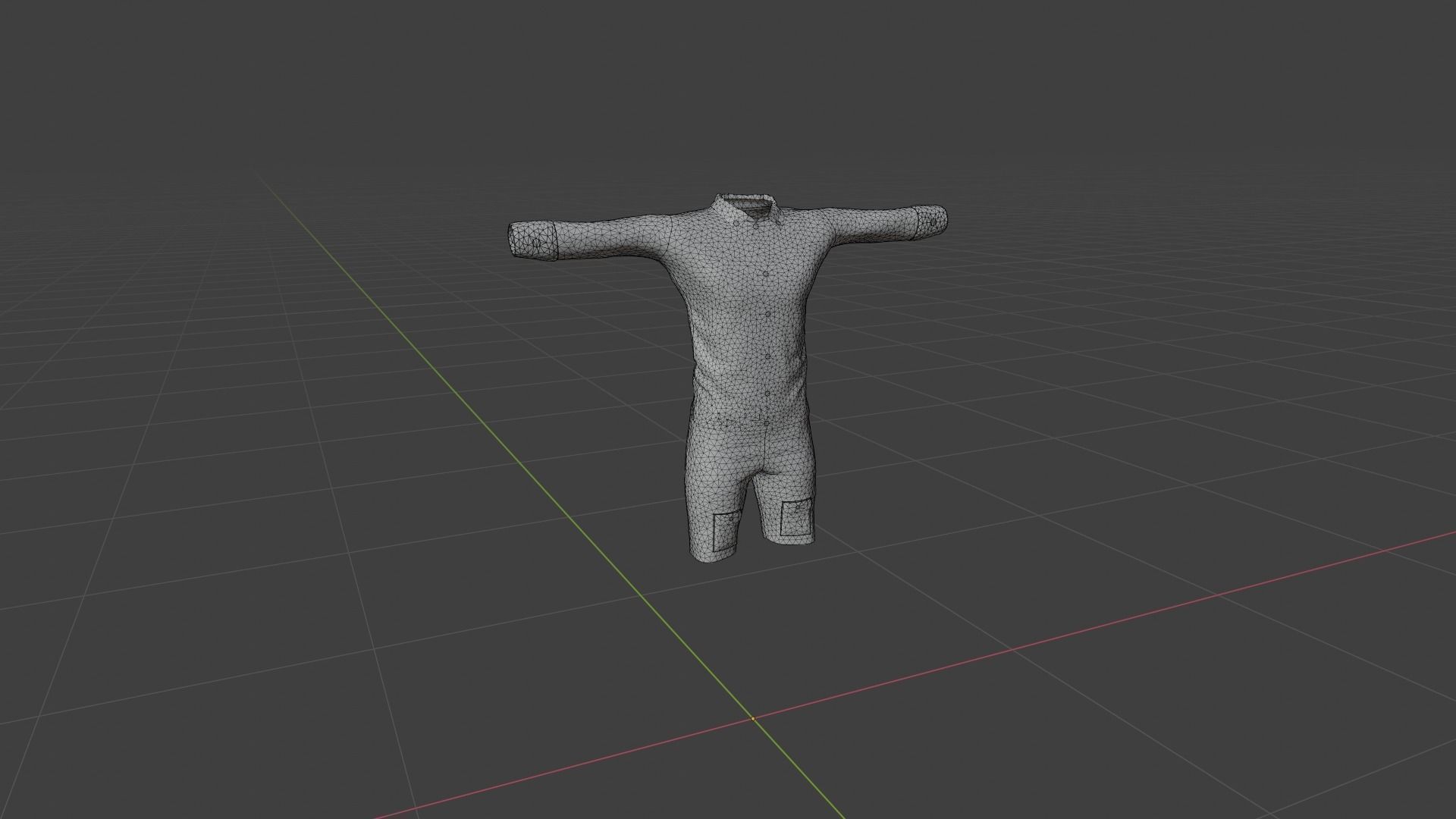 Man Clothing Low-poly 3D model_6