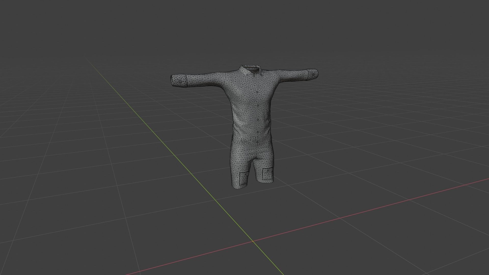 Man Clothing Low-poly 3D model_6