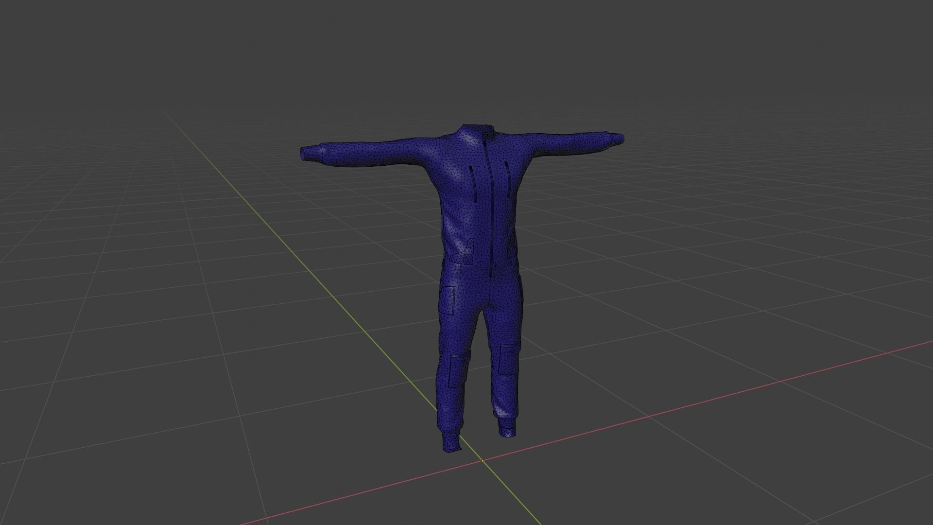 Man Clothing Low-poly 3D model_6